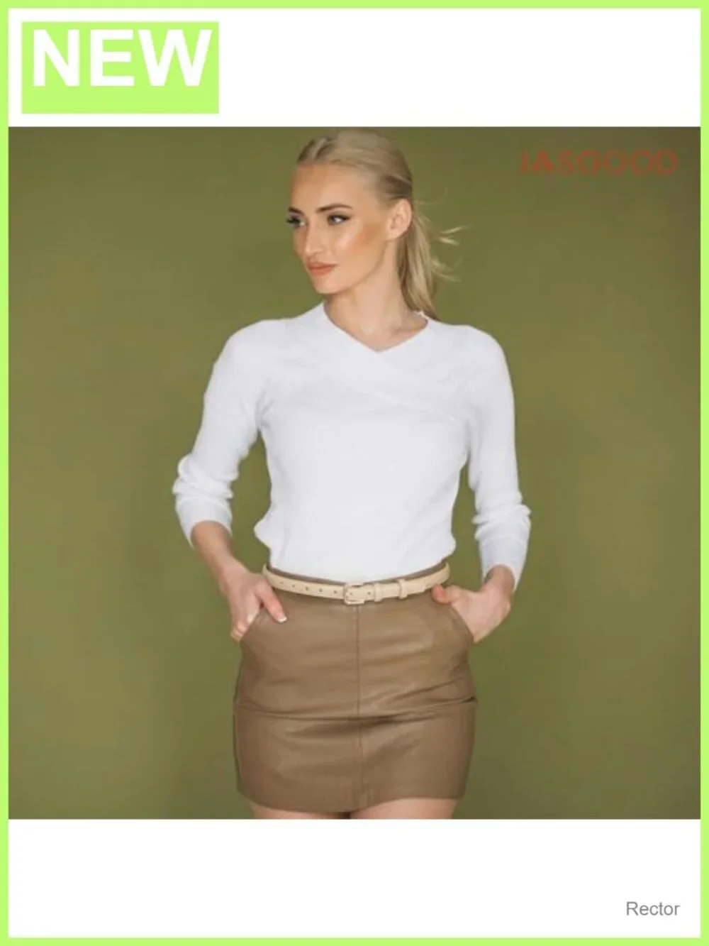Women's Skinny Faux Leather Belt Thin Waist Belt Gold Buckle